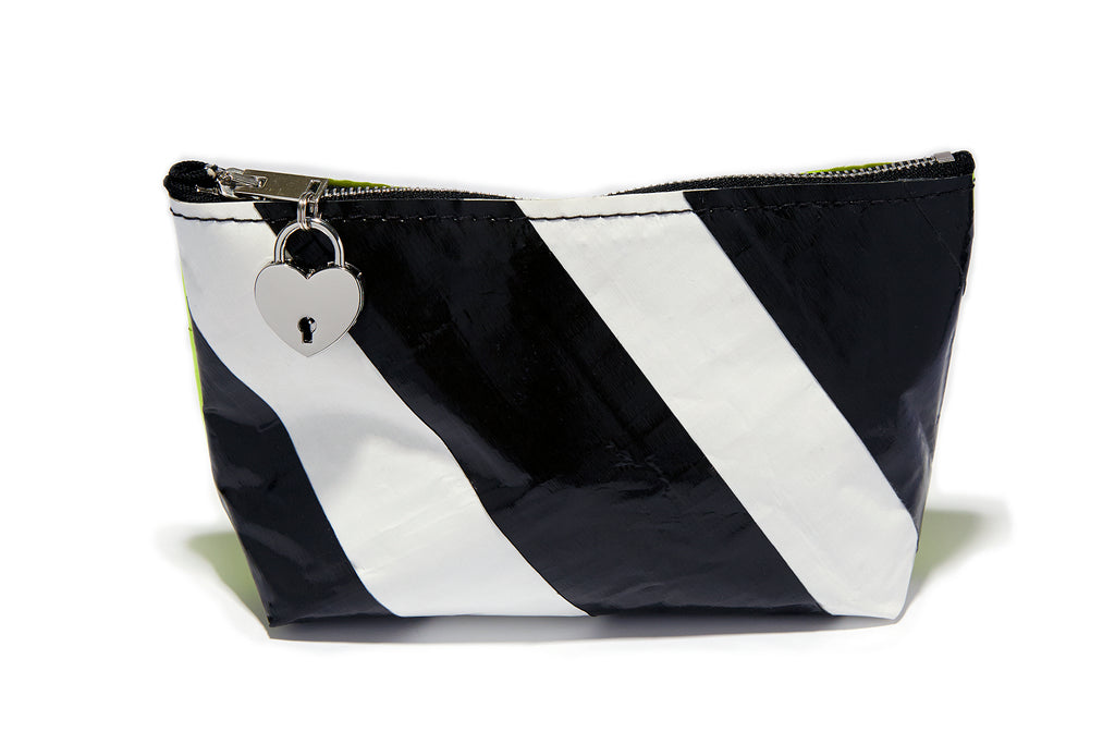 Green Duct Tape Makeup Bag