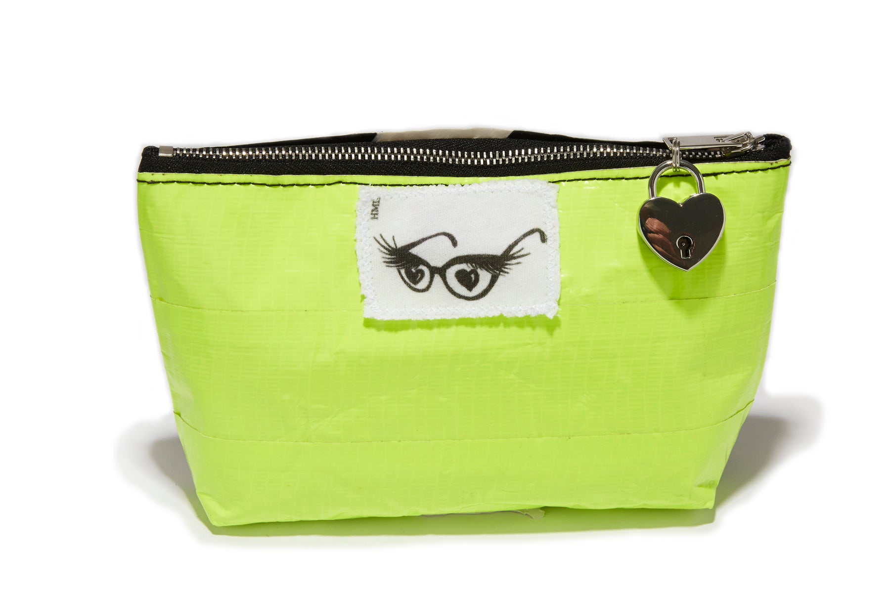Green Duct Tape Makeup Bag