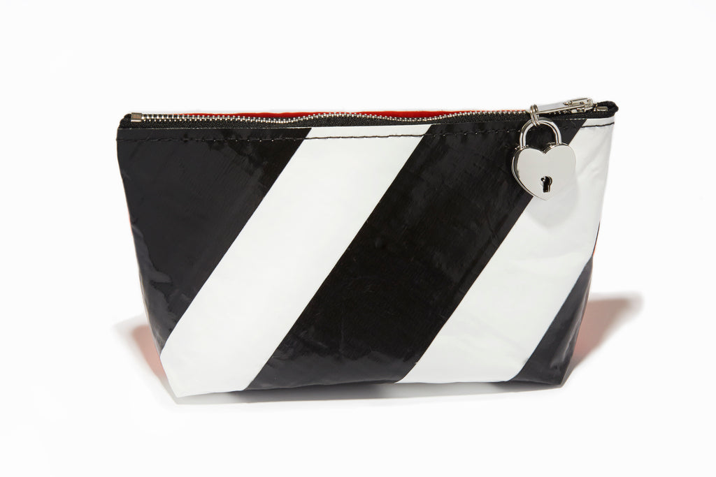 Orange Duct Tape Makeup Bag