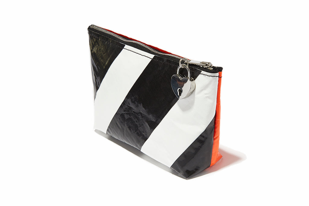 Orange Duct Tape Makeup Bag