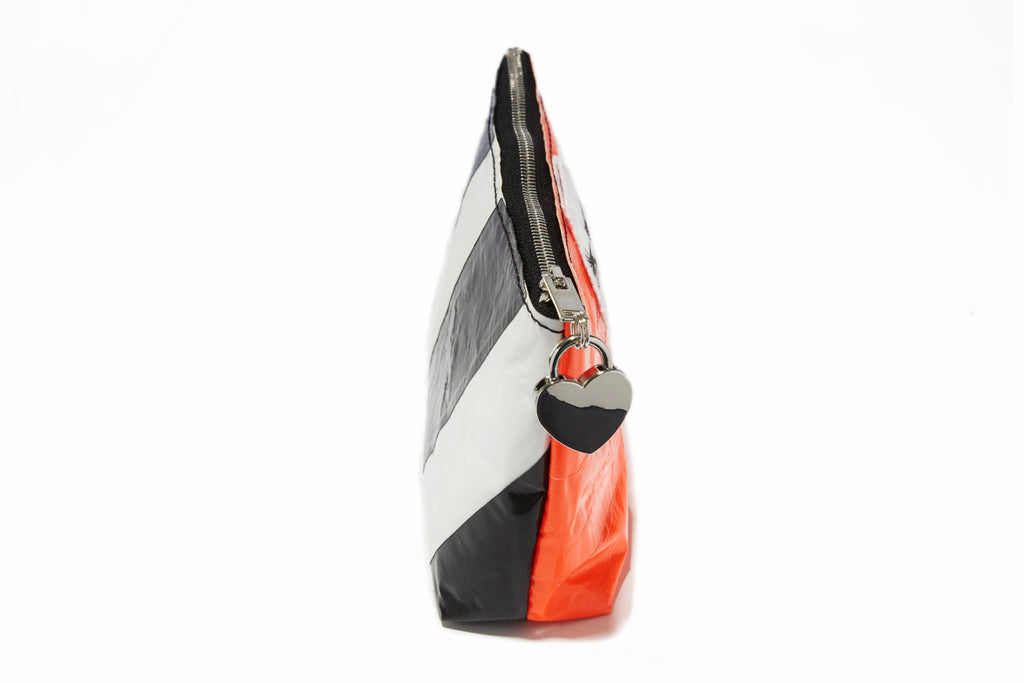 Orange Duct Tape Makeup Bag