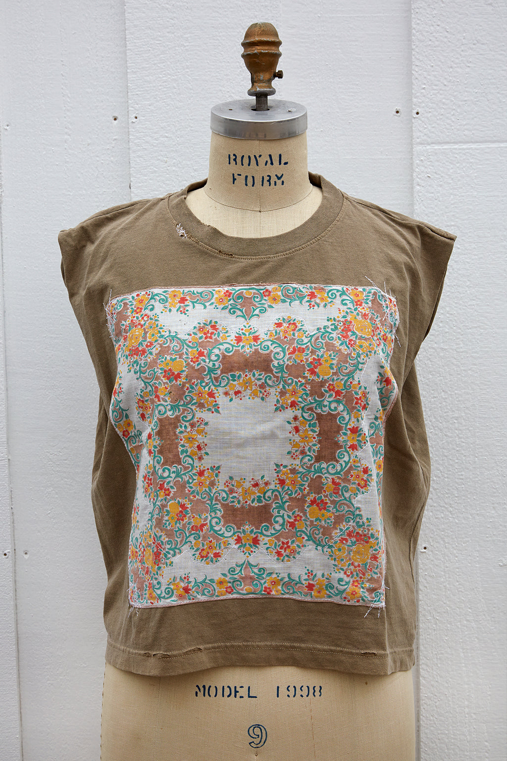 My Grandma's Hanky Tank in Tan
