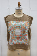 My Grandma's Hanky Tank in Tan