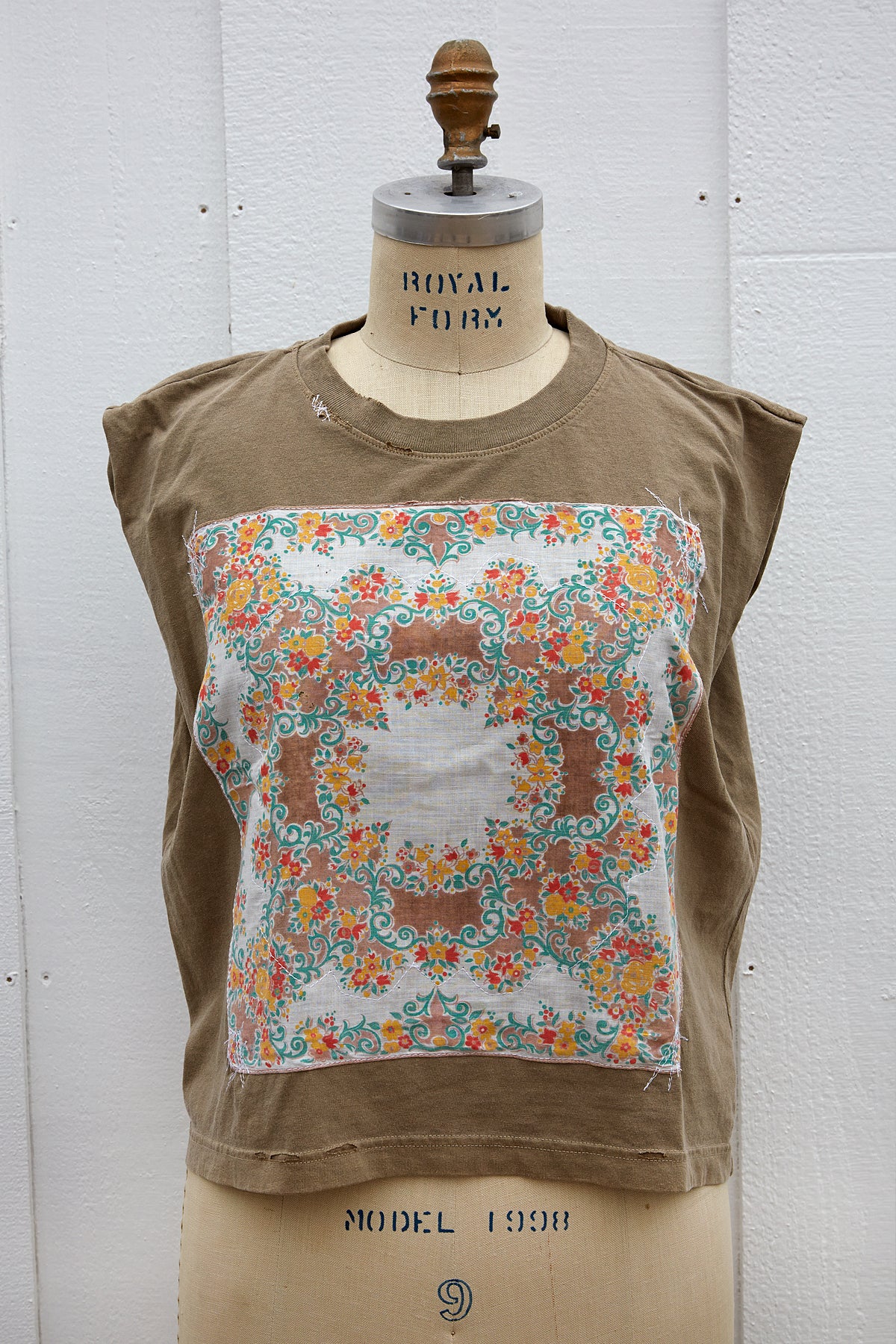 My Grandma's Hanky Tank in Tan