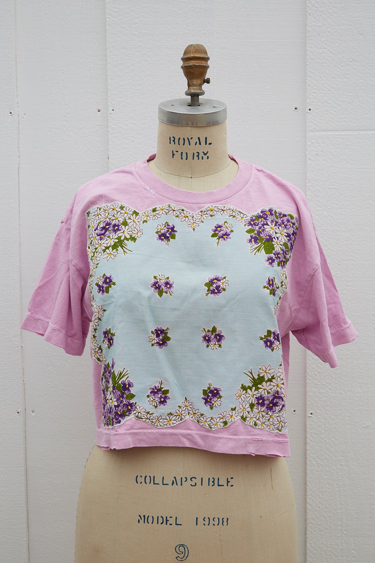 My Grandma's Hanky Tee in Pink