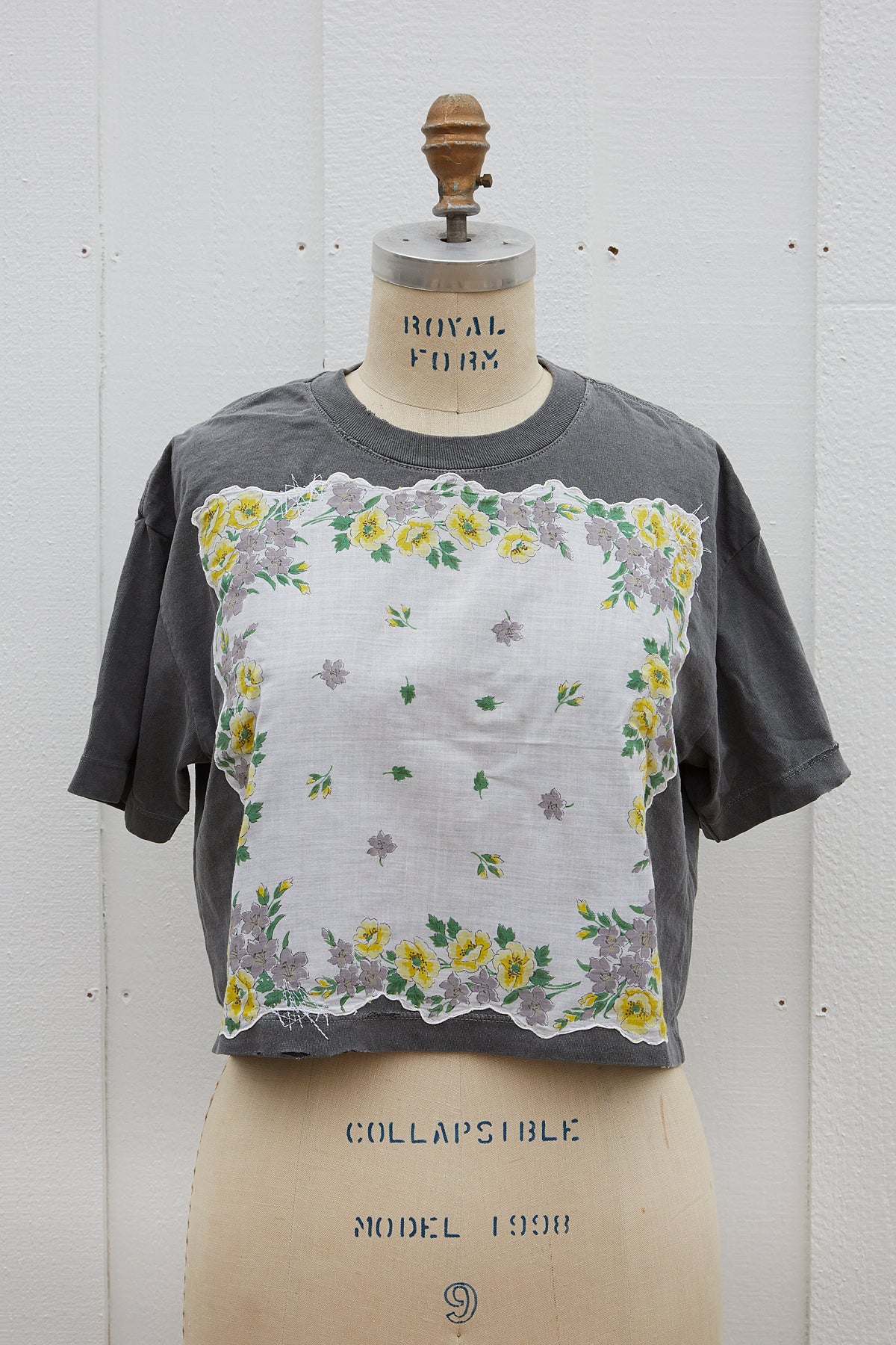 My Grandma's Hanky Tee in Grey