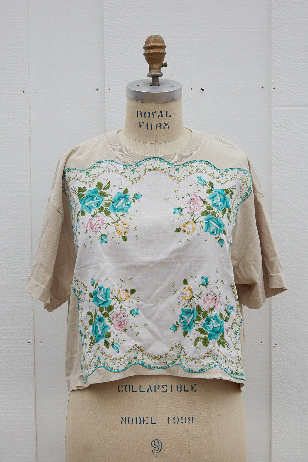 My Grandma's Hanky Tee in Tan