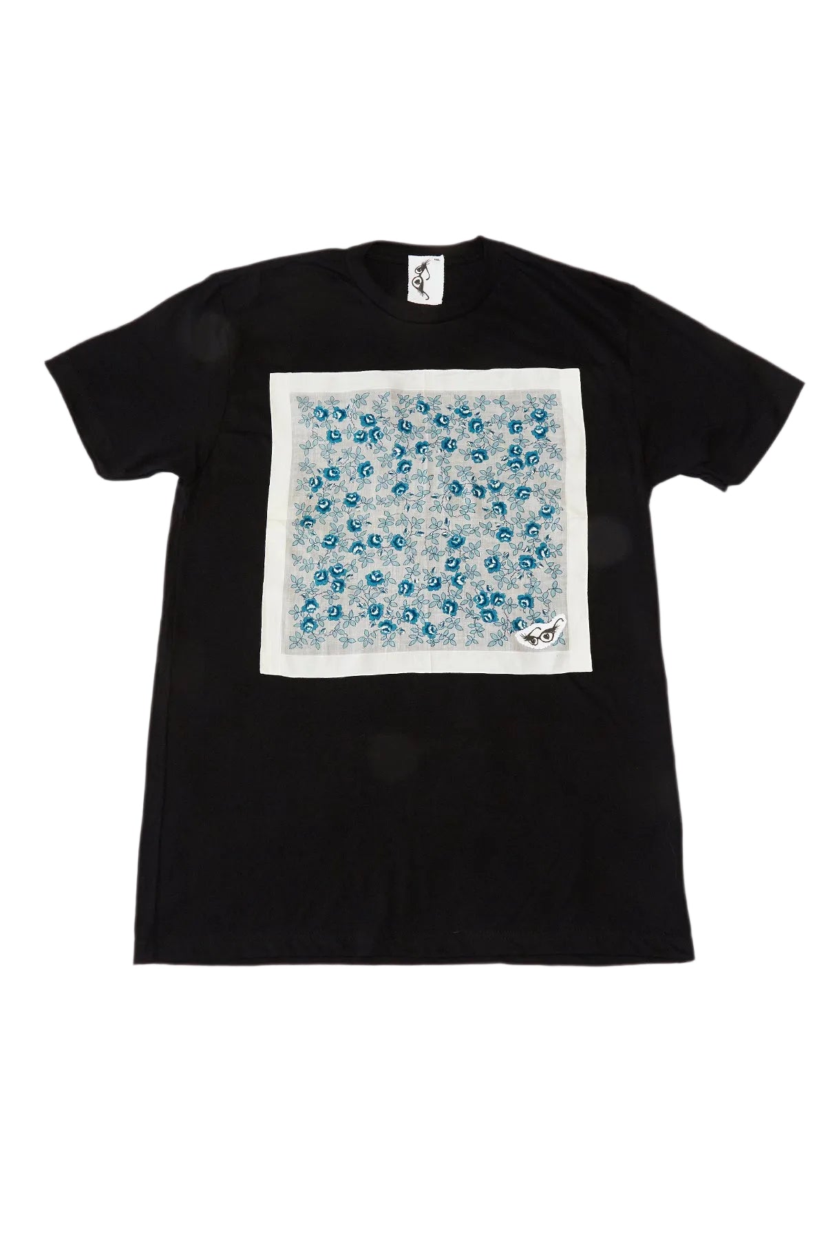 My Grandma's Blue Flower Field Hanky Tee