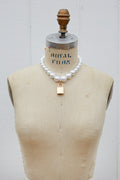 Pearl Punk Lock Necklace