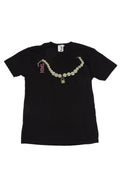 Pearl Necklace Tee in Black