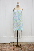 Pillow Case Dress Blue Flowers