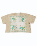 My Grandma's Hanky Tee in Tan